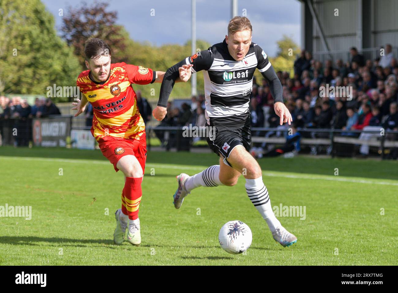 Gloucester City FC Louis McGrory during the Vanarama National League North  match between Darlington and Gloucester City at Blackwell Meadows,  Darlington on Saturday 23rd September 2023. (Photo: Scott Llewellyn