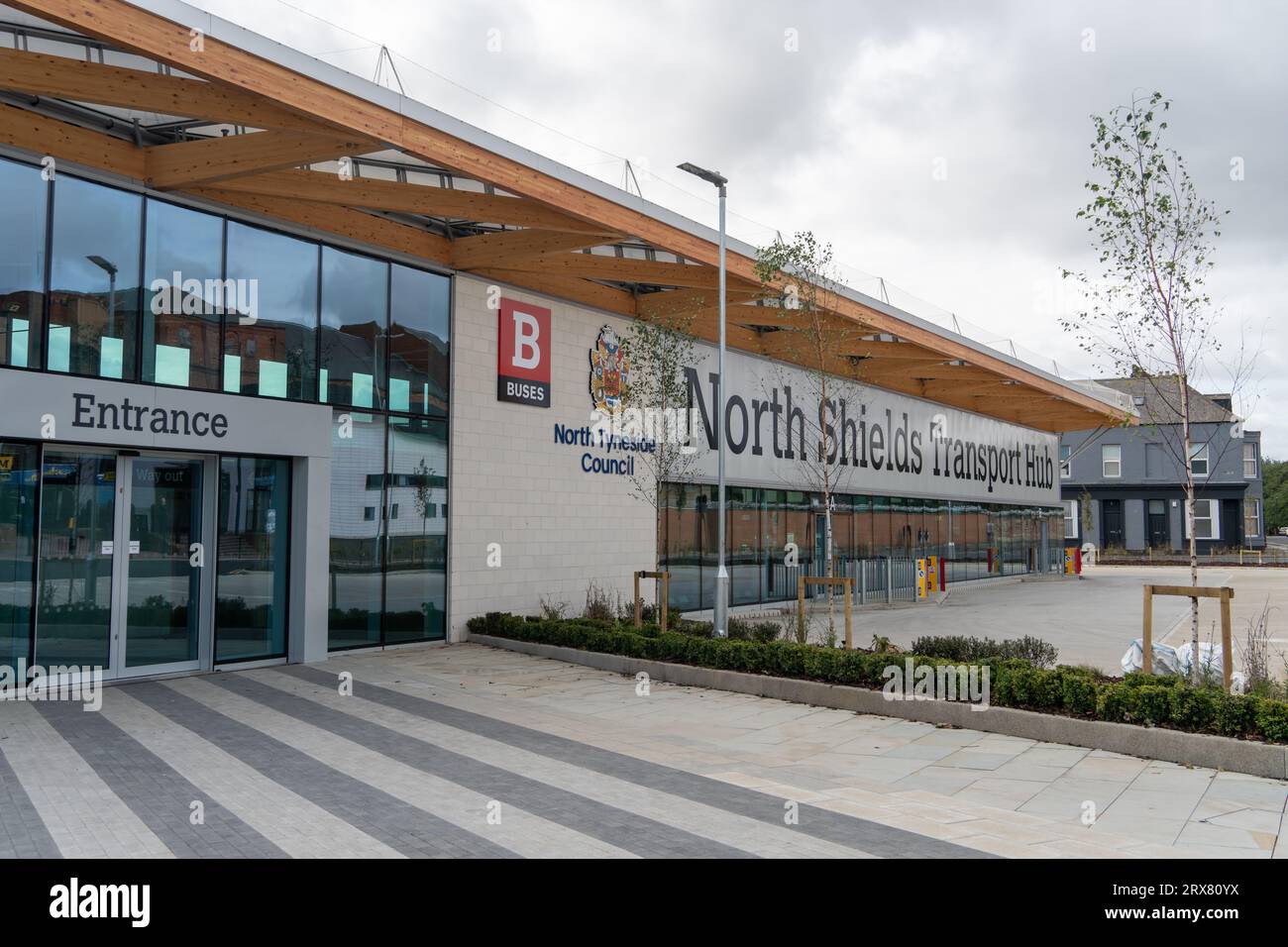 The North Shields Transport Hub Or Bus Station Shortly After Opening the-north-shields-transport-hub-or-bus-station-shortly-after-opening