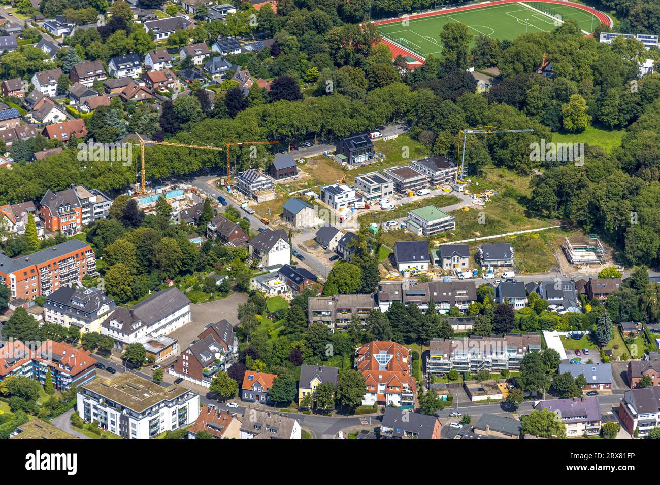 New construction housing estate am stadtgarten hi-res stock photography ...