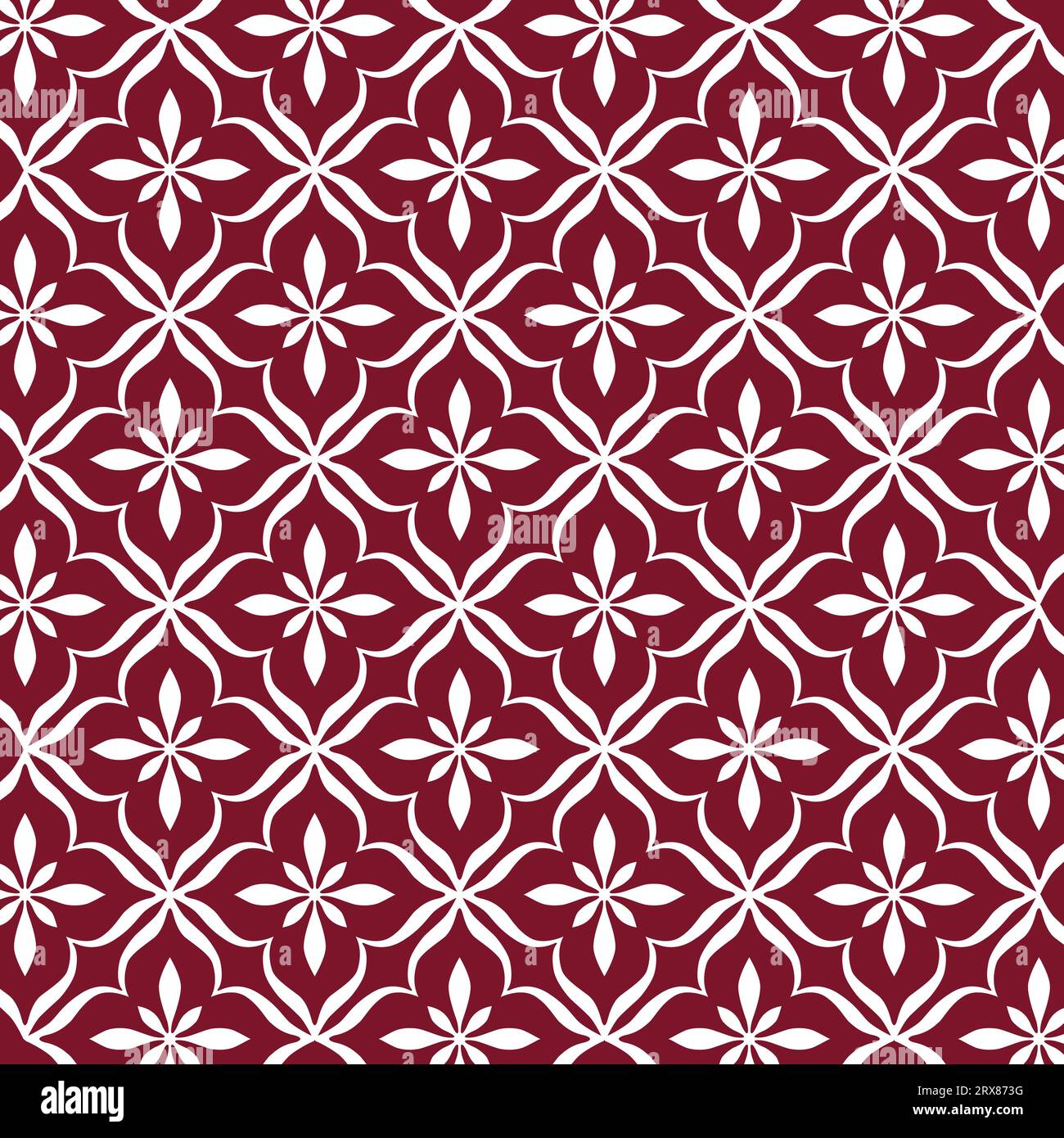 A vibrant red and white geometric pattern Stock Vector