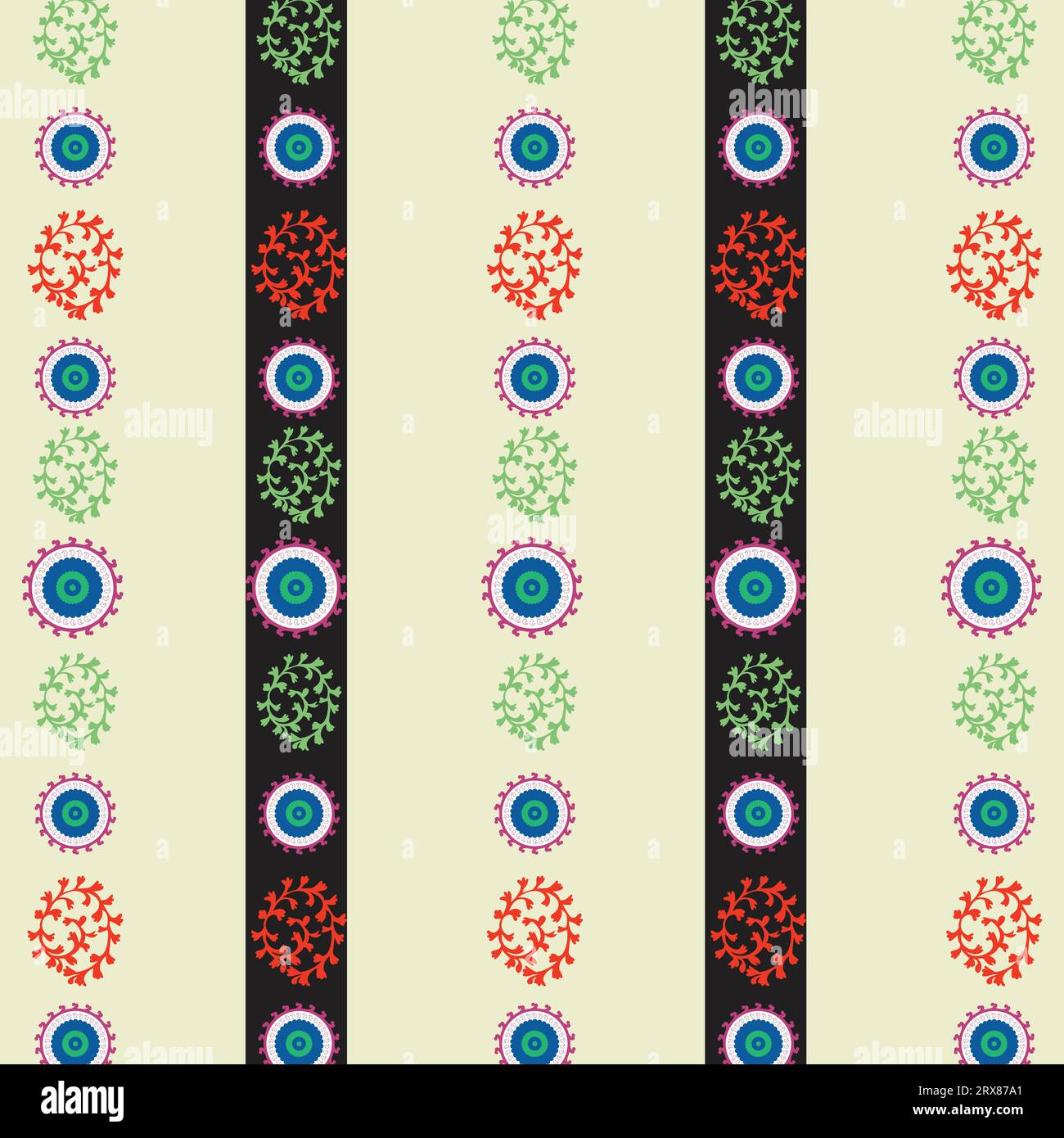 A vibrant and colorful striped borders with a unique and eyecatching