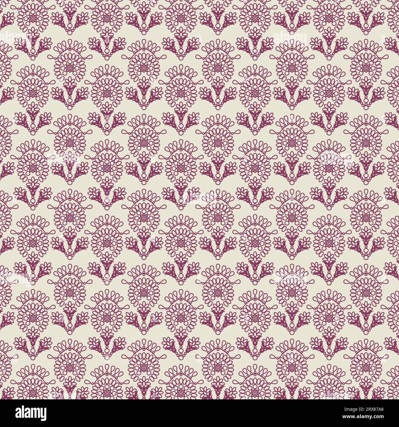 A pink and white wallpaper with a flower pattern Stock Vector Image ...