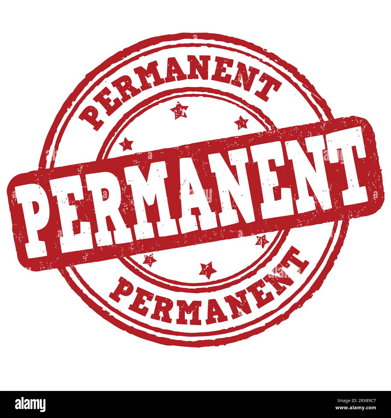 Permanent grunge rubber stamp on white background, vector illustration Stock Vector