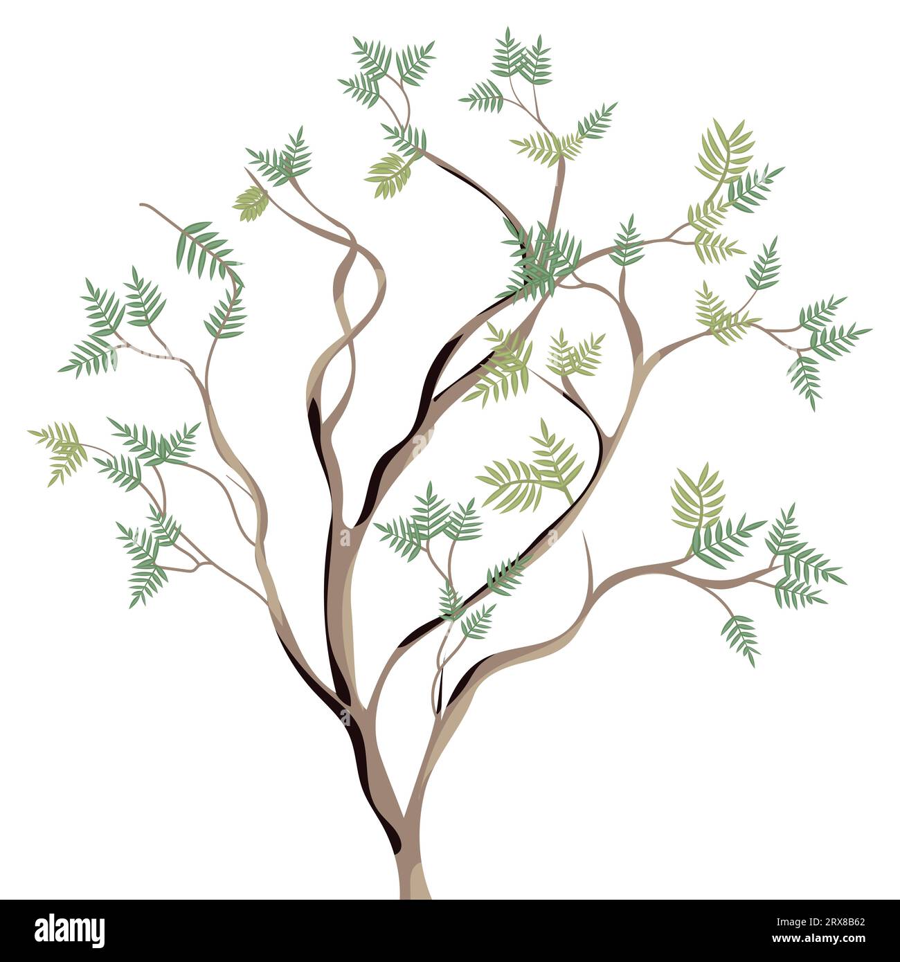 A vibrant green tree with lush leaves Stock Vector Image & Art - Alamy