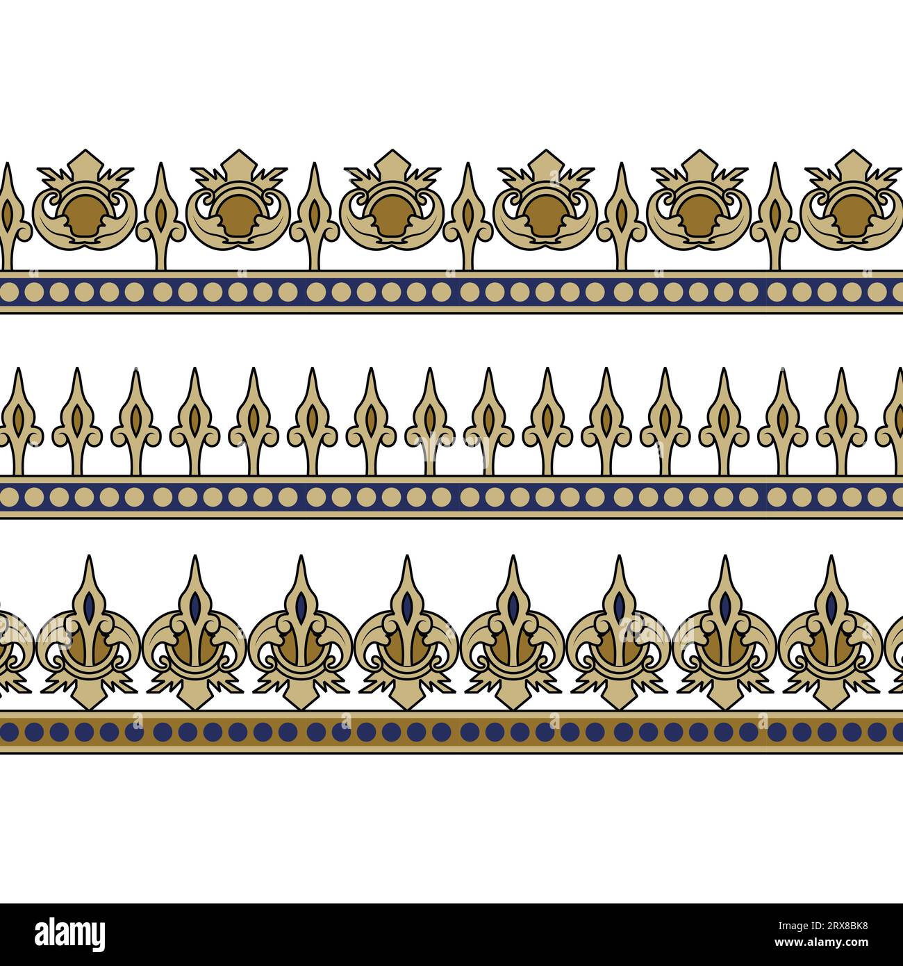 A set of three abstract border patterns Stock Vector Image & Art - Alamy