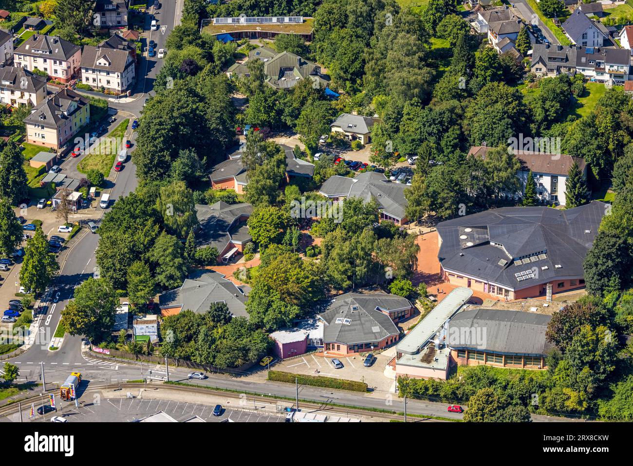  Aerial view, Waldorf School Rudolf Steiner School Witten-Heven, Heven Motiv 