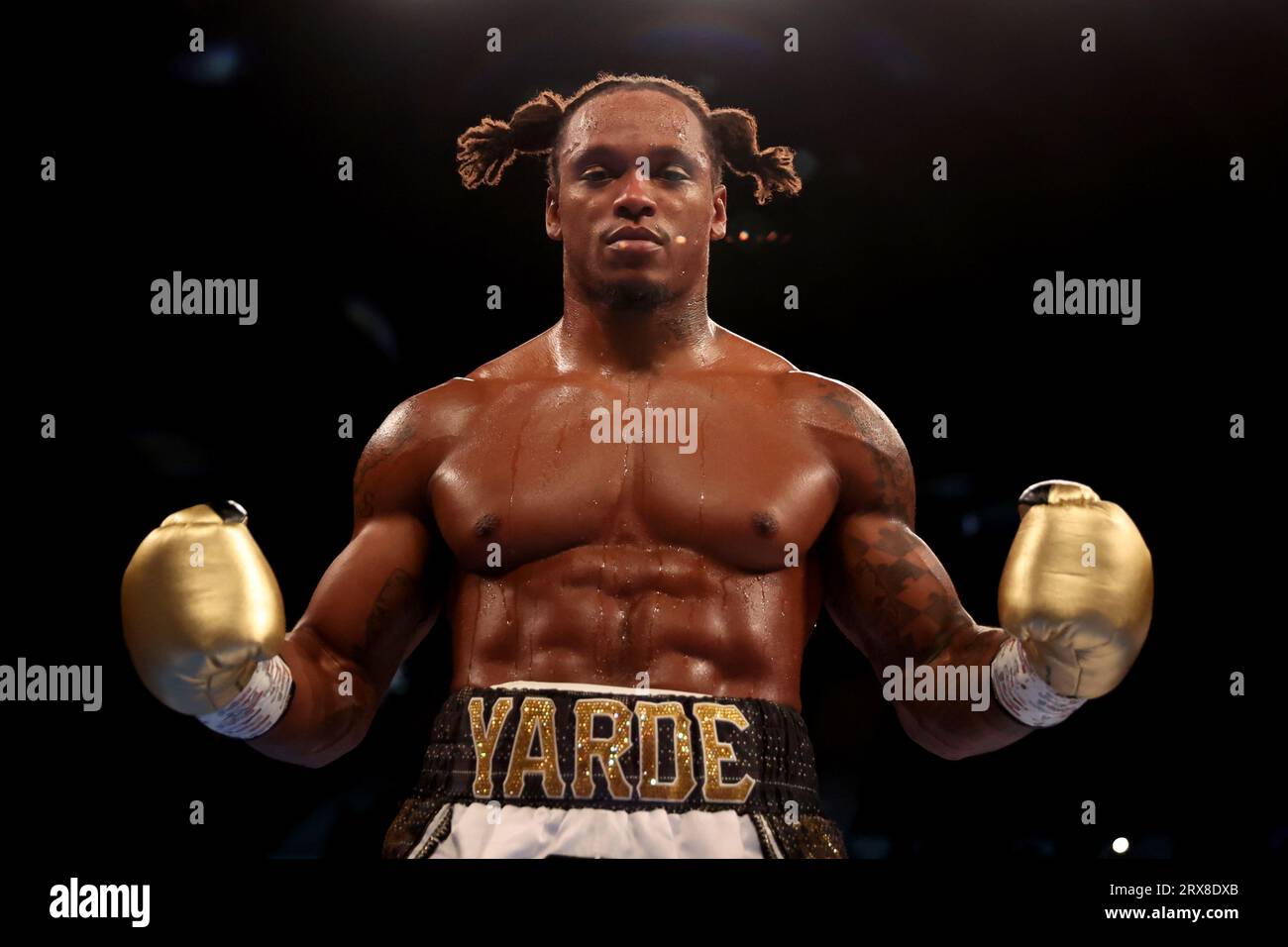 Anthony yarde celebrates hi-res stock photography and images - Alamy