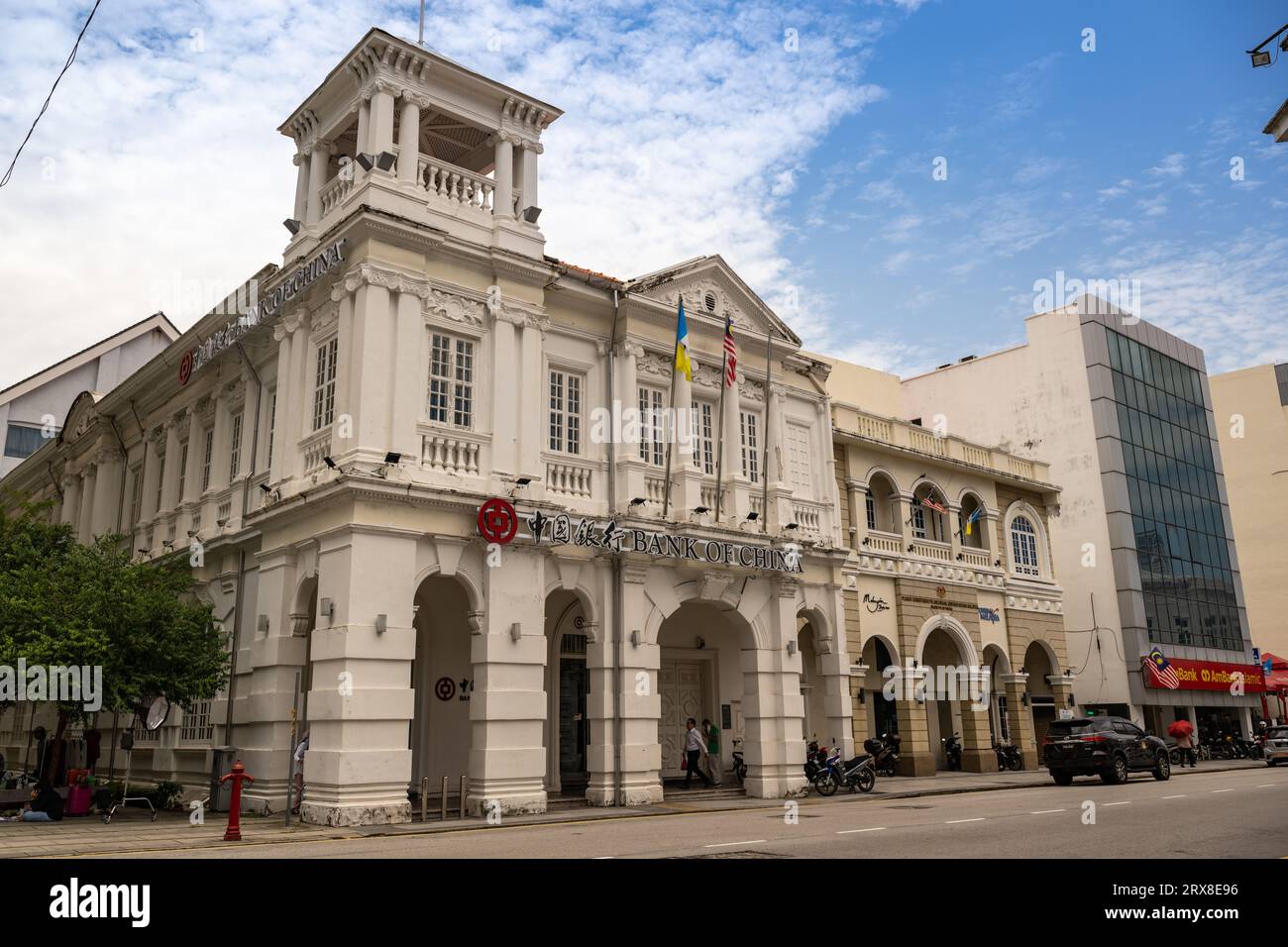The Bank of China building on Beach Street, Georgetown, Pulau Pinang ...