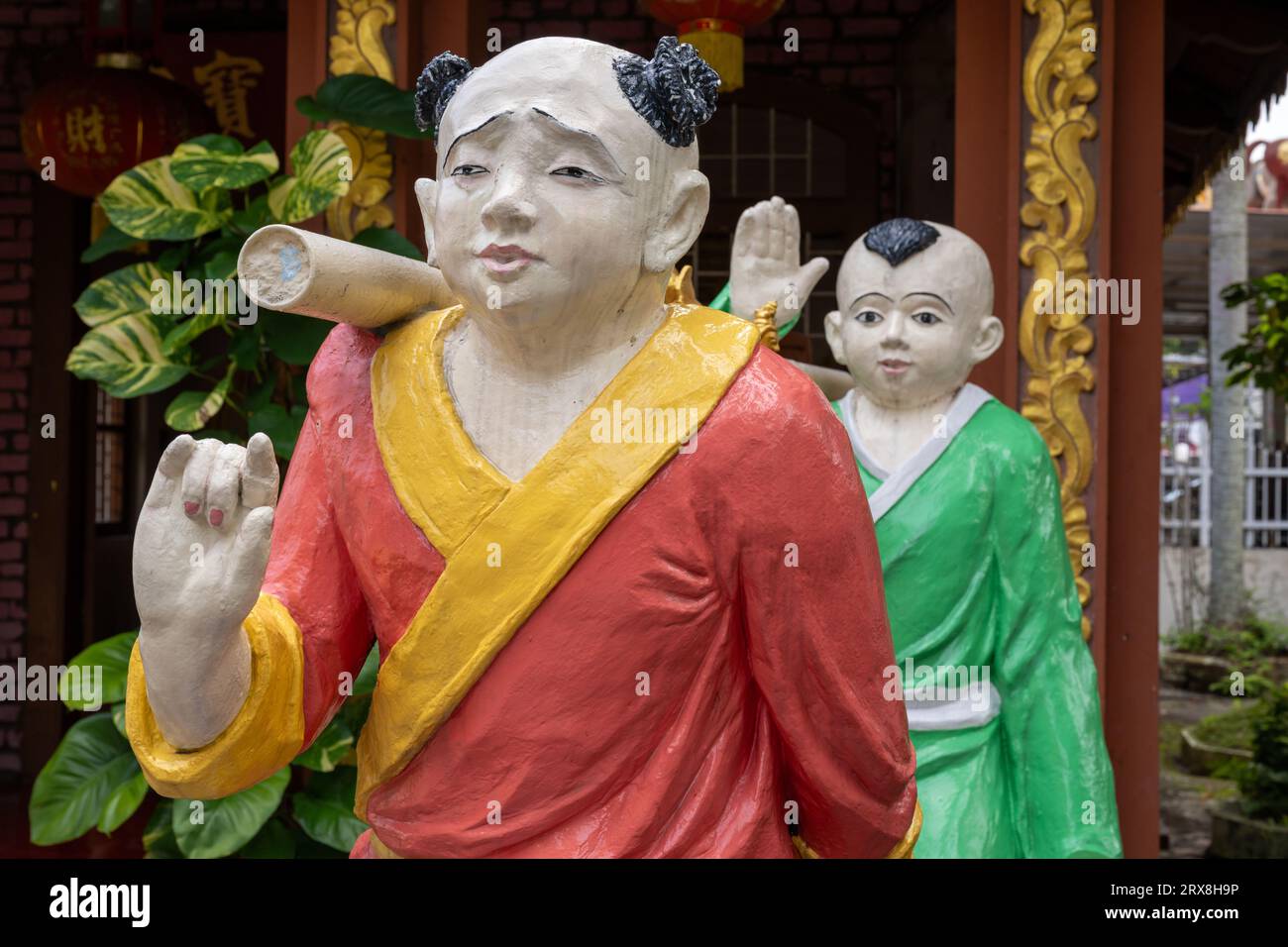The Burmese Buddhist Temple, Penang, Malaysia Stock Photo