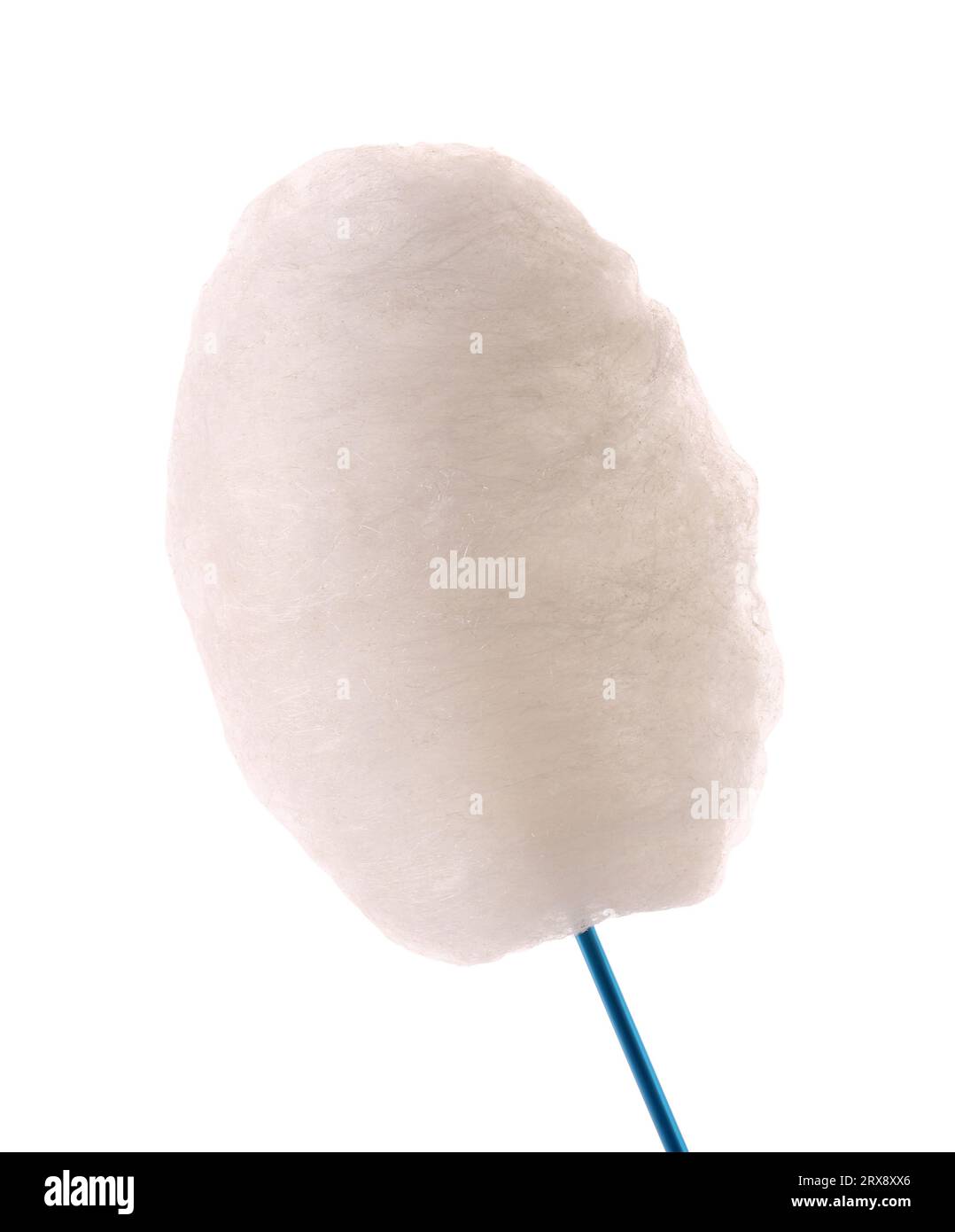 One sweet cotton candy isolated on white Stock Photo - Alamy