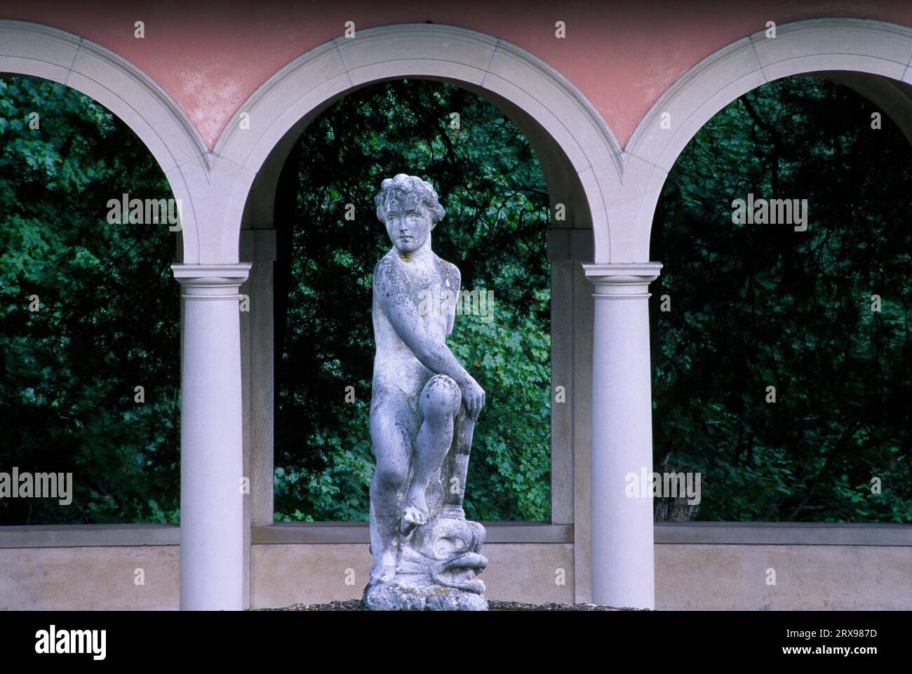 Statue in Formal Garden, Vanderbilt Mansion National Historic Site, New