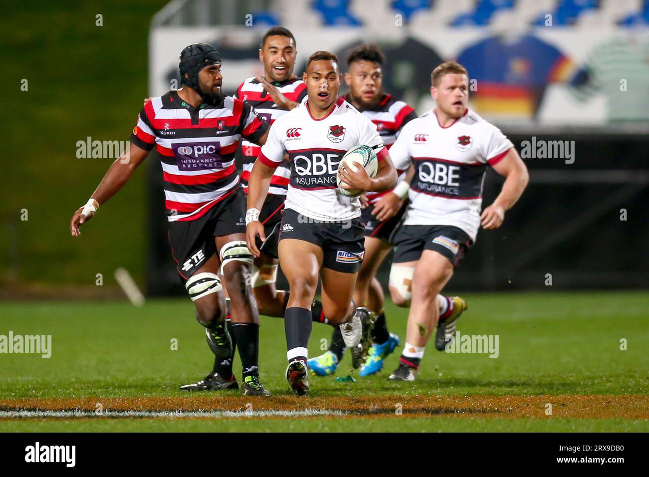 Tevita Li of North Harbour in the Mitre 10 Cup Rugby Match, North
