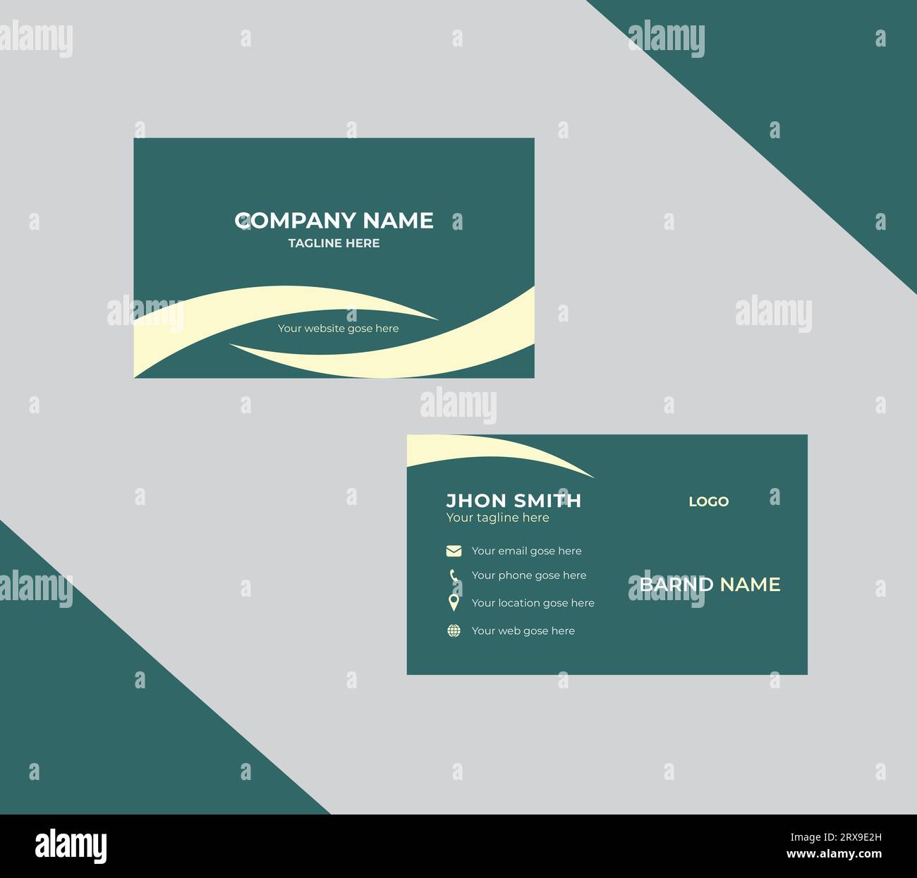 Modern creative business card design Stock Vector