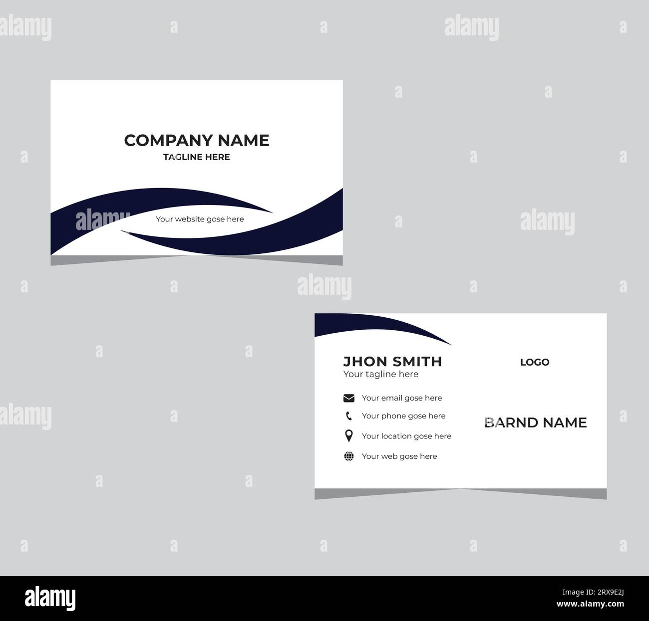 Modern creative business card design Stock Vector