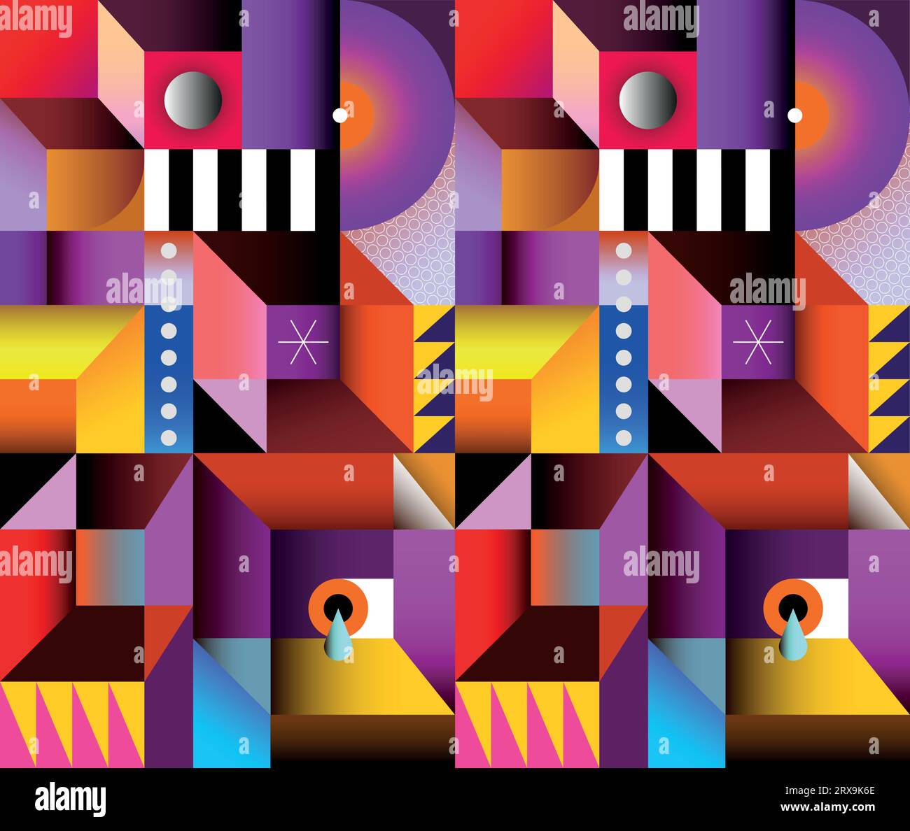 Abstract geometric background vector graphic design stock vector image