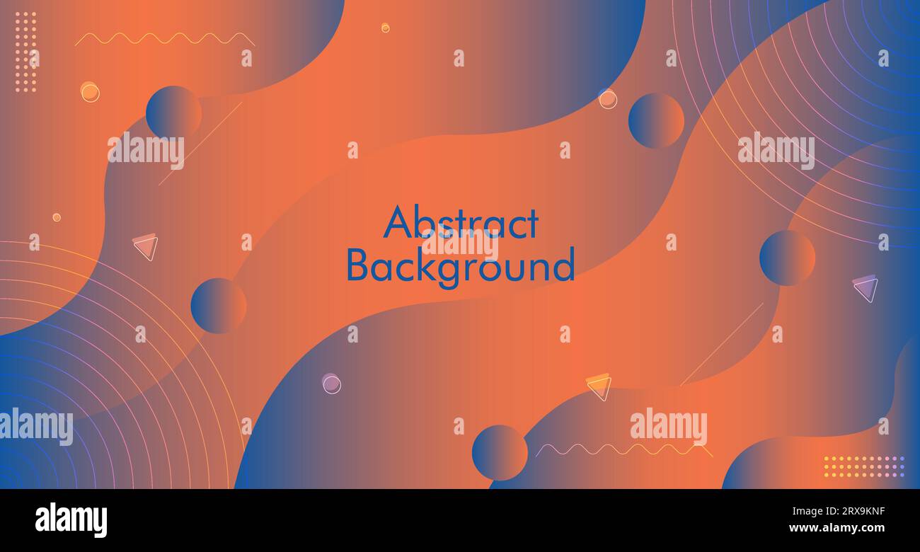 Creative Abstract background with abstract graphic for presentation background design. Presentation design with Colorful Absteact Geometric background Stock Vector