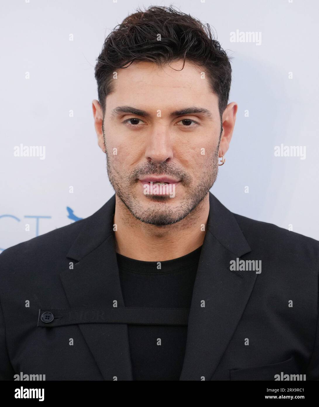 Joey Zauzig arrives at the Project Angel Food's 2023 Angel Awards held