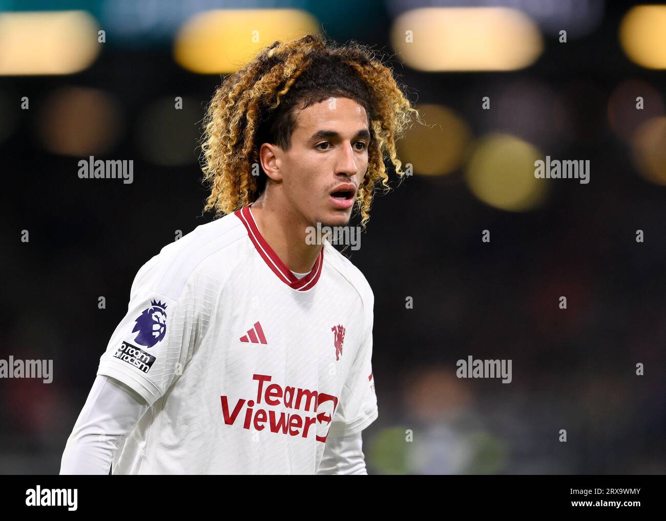 Burnley, UK. 23rd Sep, 2023. Hannibal Mejbri of Manchester United during the Premier League match at Turf Moor, Burnley. Picture credit should read: Gary Oakley/Sportimage Credit: Sportimage Ltd/Alamy Live News Stock Photo