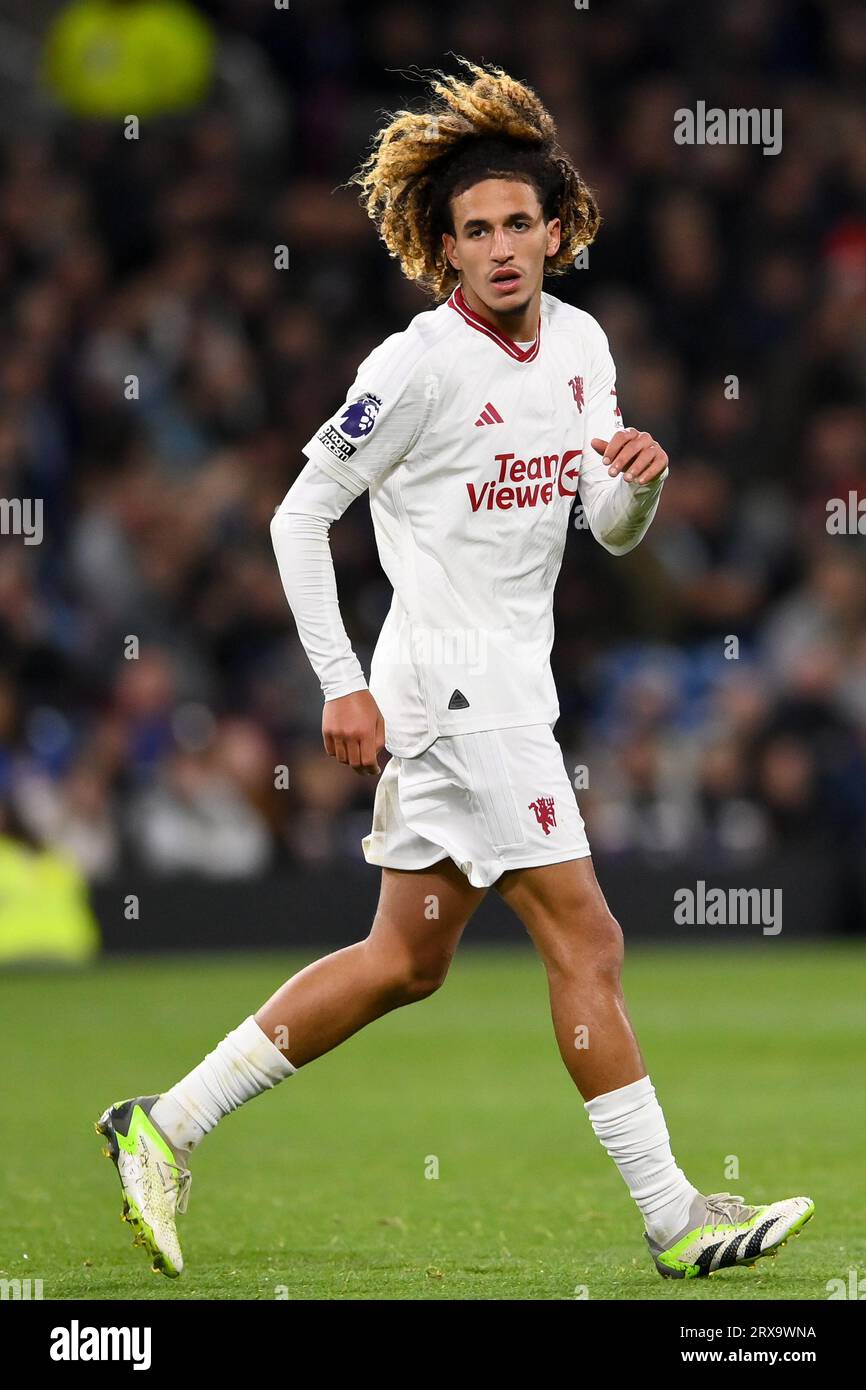 Burnley, UK. 23rd Sep, 2023. Hannibal Mejbri of Manchester United during the Premier League match at Turf Moor, Burnley. Picture credit should read: Gary Oakley/Sportimage Credit: Sportimage Ltd/Alamy Live News Stock Photo