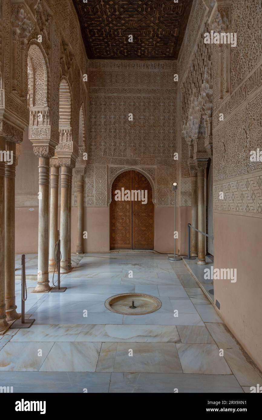 Nasrid Palace At The Alhambra Complex In Granada. Courtyards, Cloisters ...