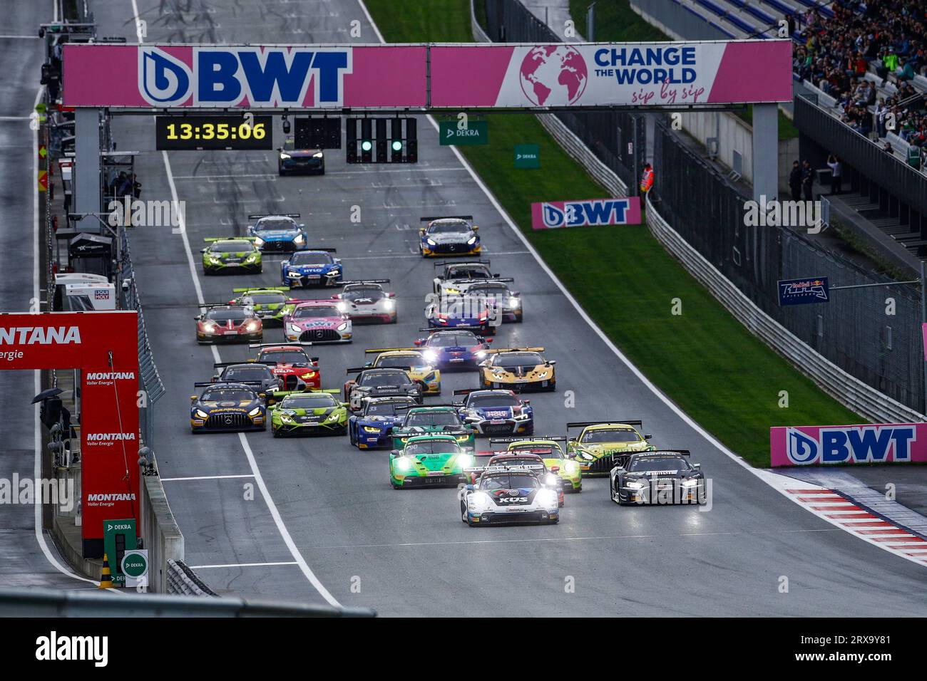DTM Spielberg 2023, start, #75 Porsche 911 GT3 R, KUS Team Bernhard ...