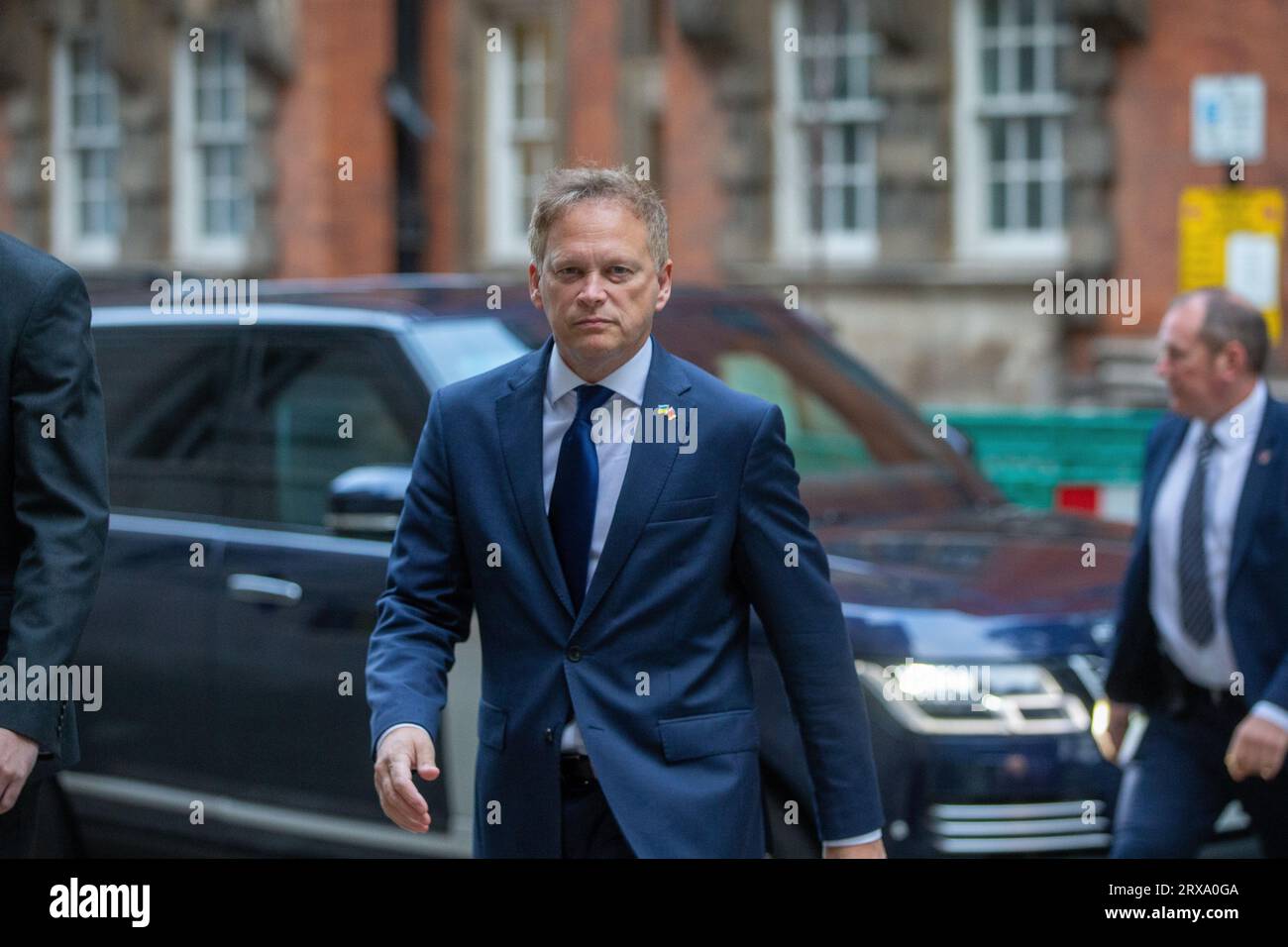 London, England, UK. 24th Sep, 2023. Secretary of State for Defence GRANT SHAPPS seen in Westminster before appearing on Sunday political tv shows. (Credit Image: © Tayfun Salci/ZUMA Press Wire) EDITORIAL USAGE ONLY! Not for Commercial USAGE! Credit: ZUMA Press, Inc./Alamy Live News Stock Photo