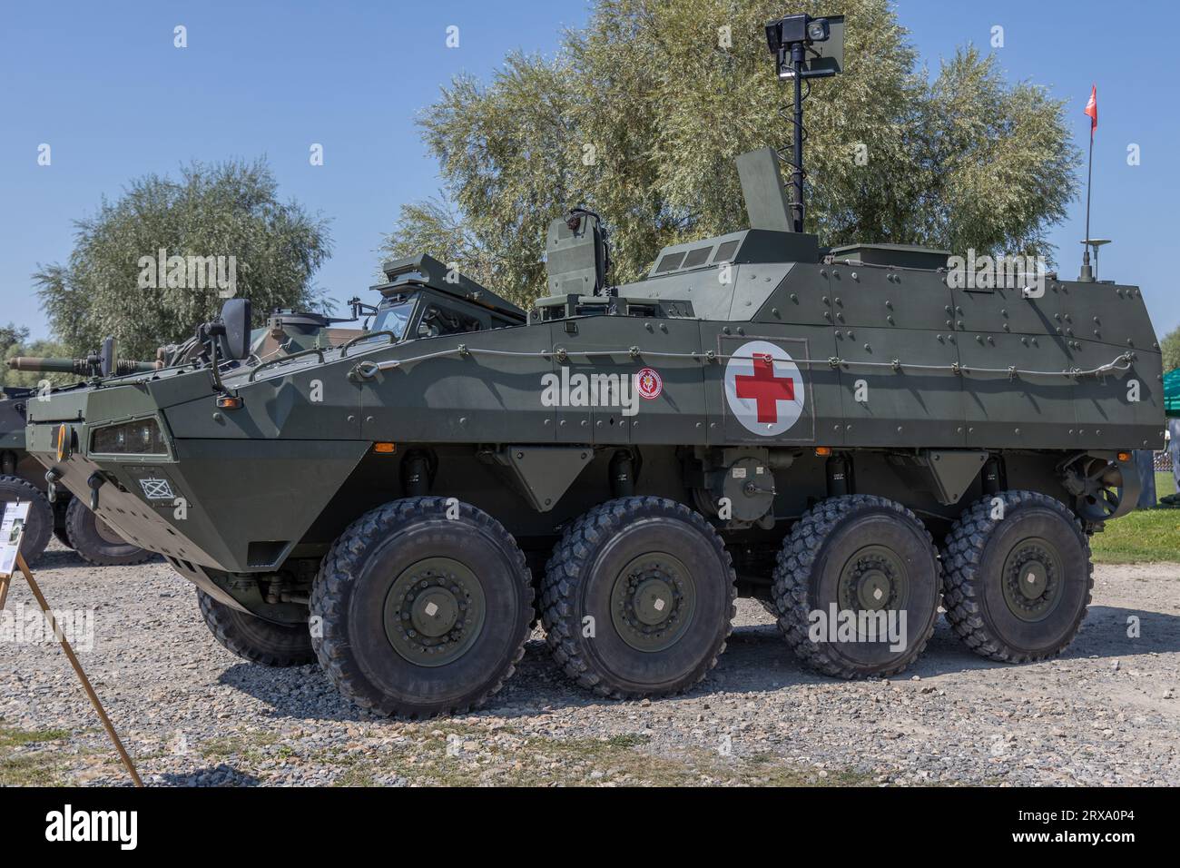 Polish combat vehicle - medical support vehicle, Polish Army, Poland Stock Photo