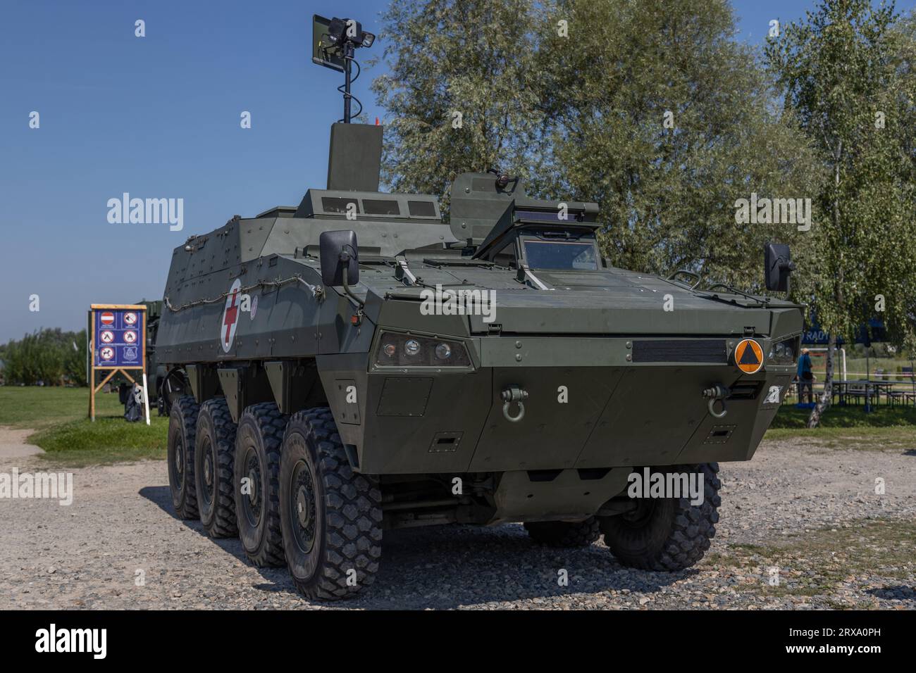 Polish combat vehicle - medical support vehicle, Polish Army, Poland Stock Photo