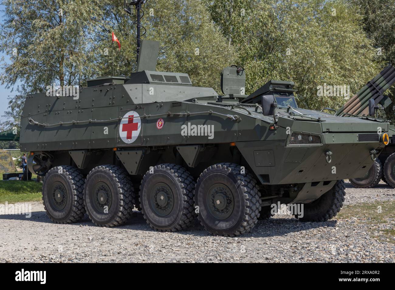 Polish combat vehicle - medical support vehicle, Polish Army, Poland Stock Photo