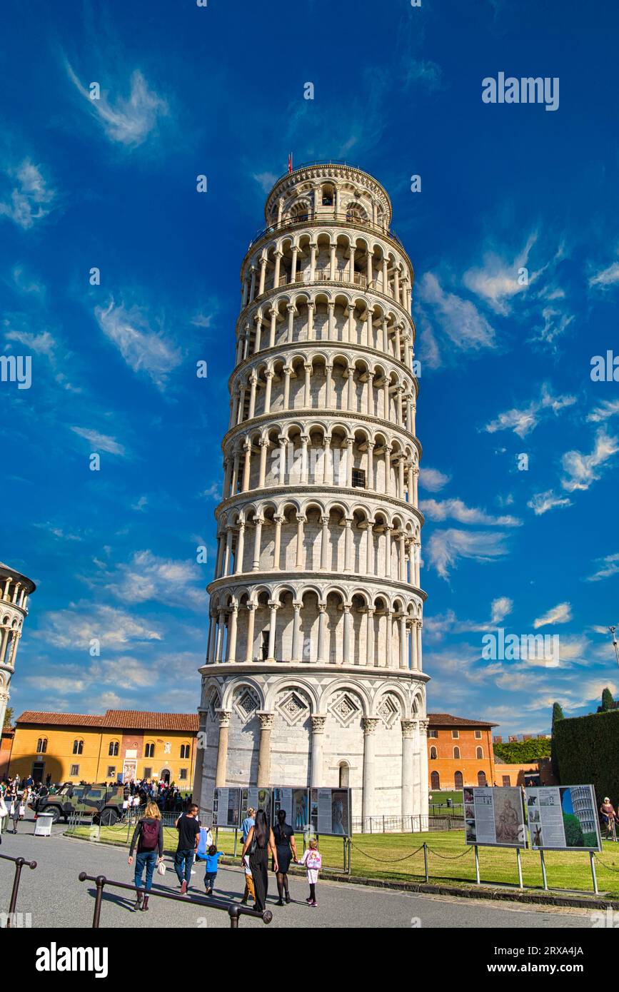 Pisa cathedral with leaning tower Stock Photo