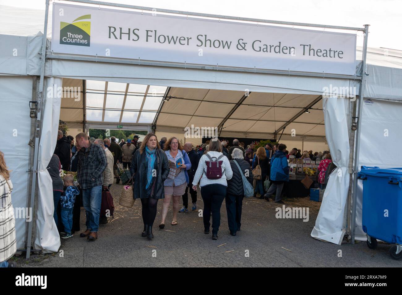 Main entrance to Flower show at the Malvern Autumn show held at the
