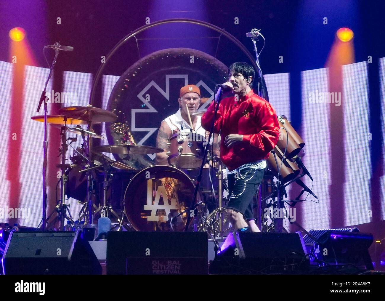 New York, United States. 23rd Sep, 2023. Chad Smith and Anthony Kiedis