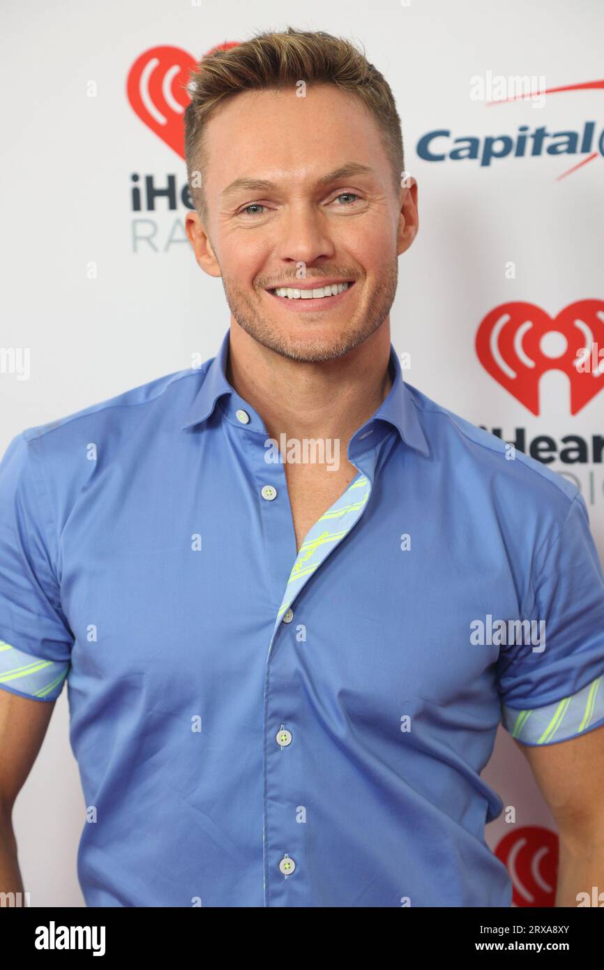 Las Vegas, United States. 23rd Sep, 2023. Australian tv host Dean McCarthy arrives for the iHeartRadio Music Festival at T-Mobile Arena in Las Vegas, Nevada on Saturday, September 23, 2023. Photo by James Atoa/UPI Credit: UPI/Alamy Live News Stock Photo