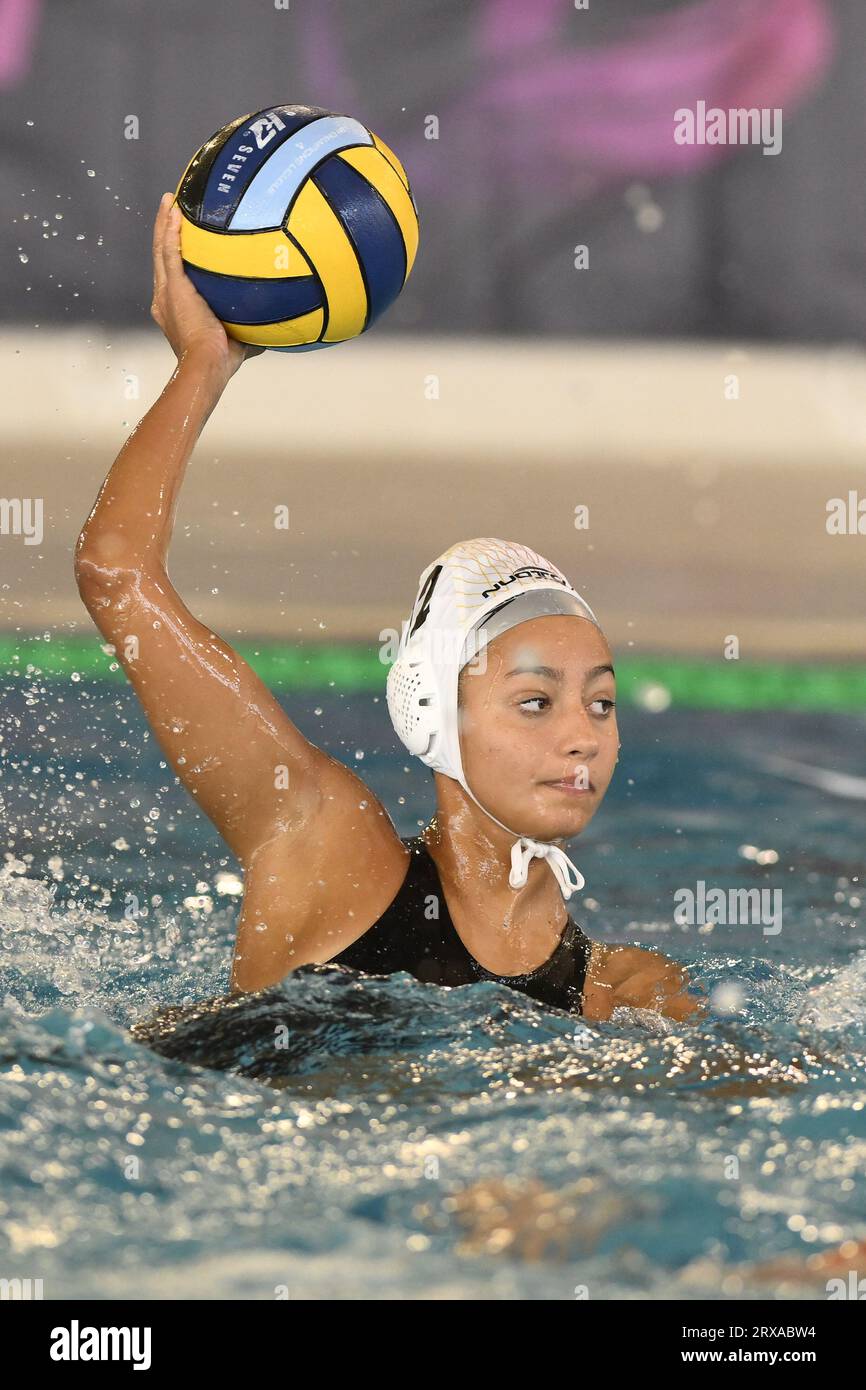 MISITI Marta of SIS Roma (ITA) during the preliminary round of the Waterpolo  LEN Champions League Women, Group D between SIS Roma (ITA) vs Dunajuvaros  (HUN), scheduled for 24 September 2023 at