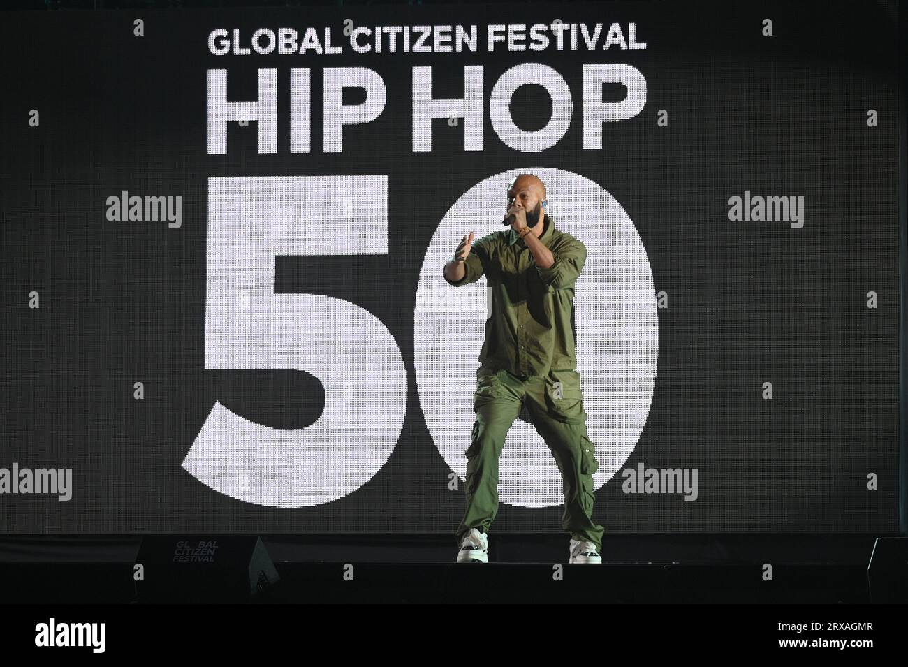 New York, USA. 23rd Sep, 2023. American rapper Common performs at the ...