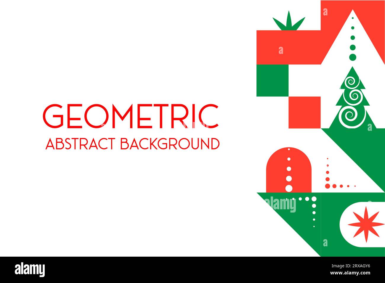 Geometric shapes winter abstract background. Vector illustration, for background Stock Vector