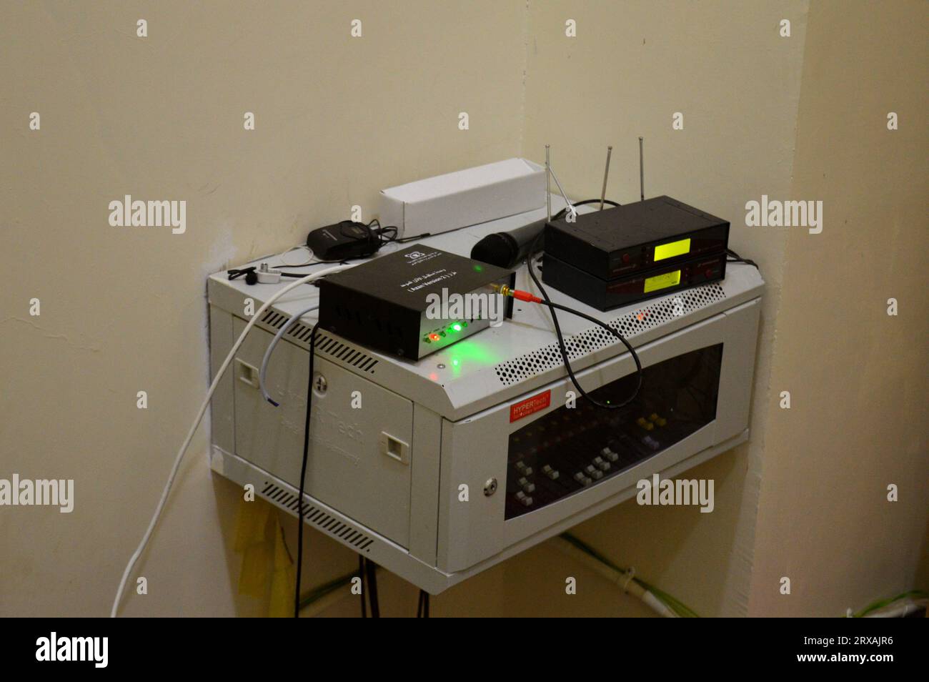 Cairo, Egypt, September 17 2023 Sennheiser wireless system, HyperTech