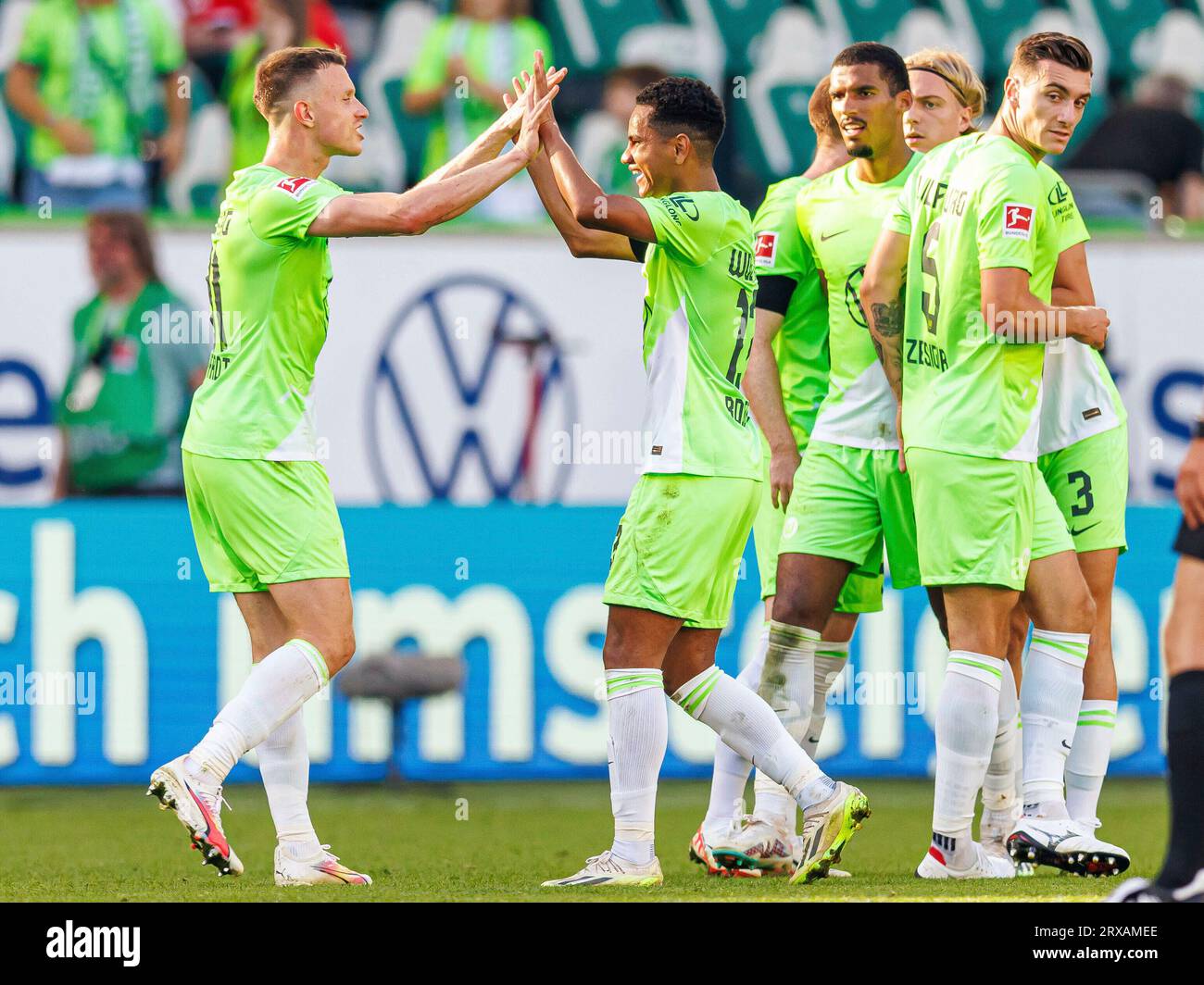 Wolfsburg, Germany. 16th Sep, 2023. Soccer: Bundesliga, VfL