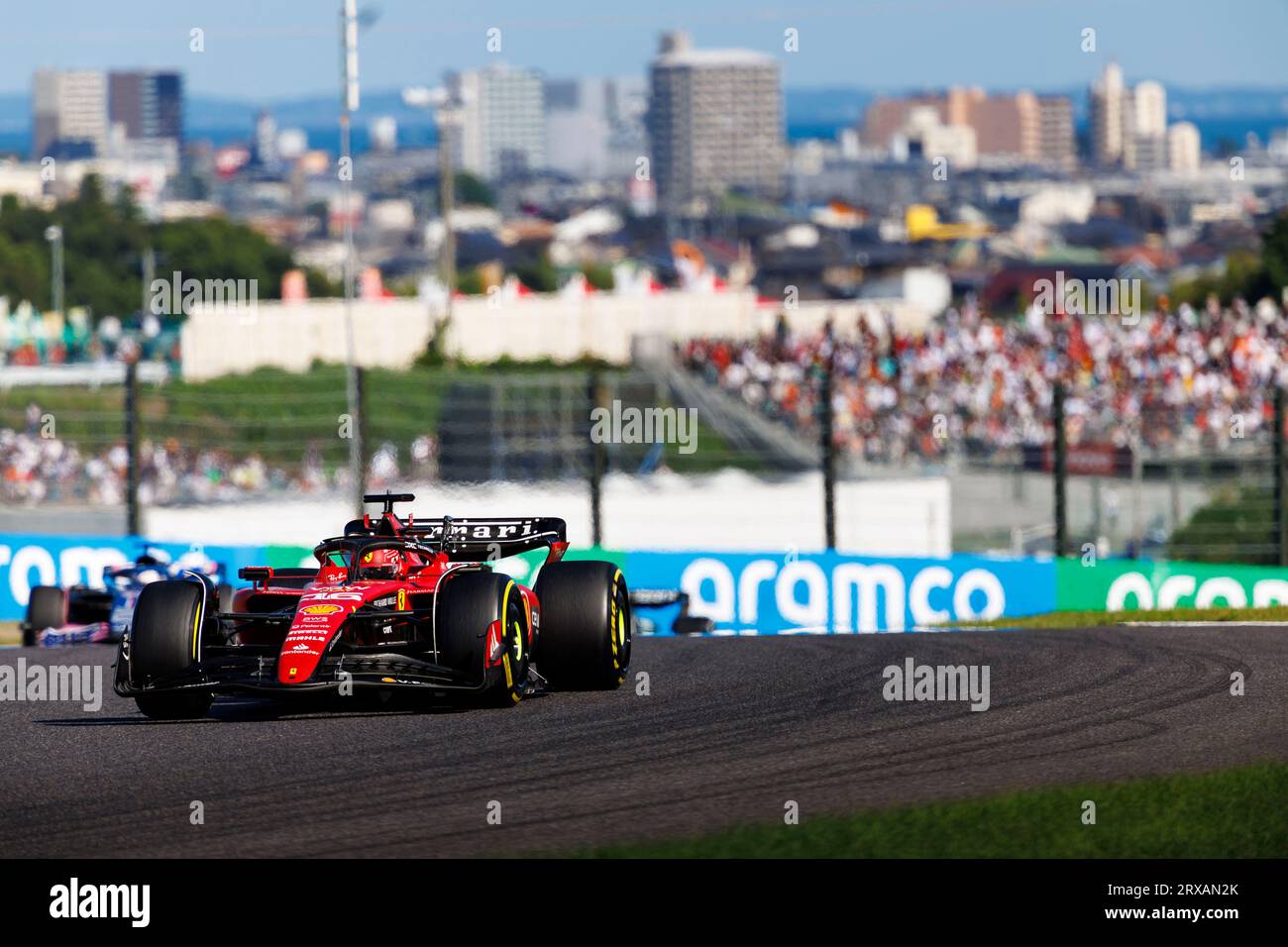 Ferrari driver charles leclerc hi-res stock photography and images