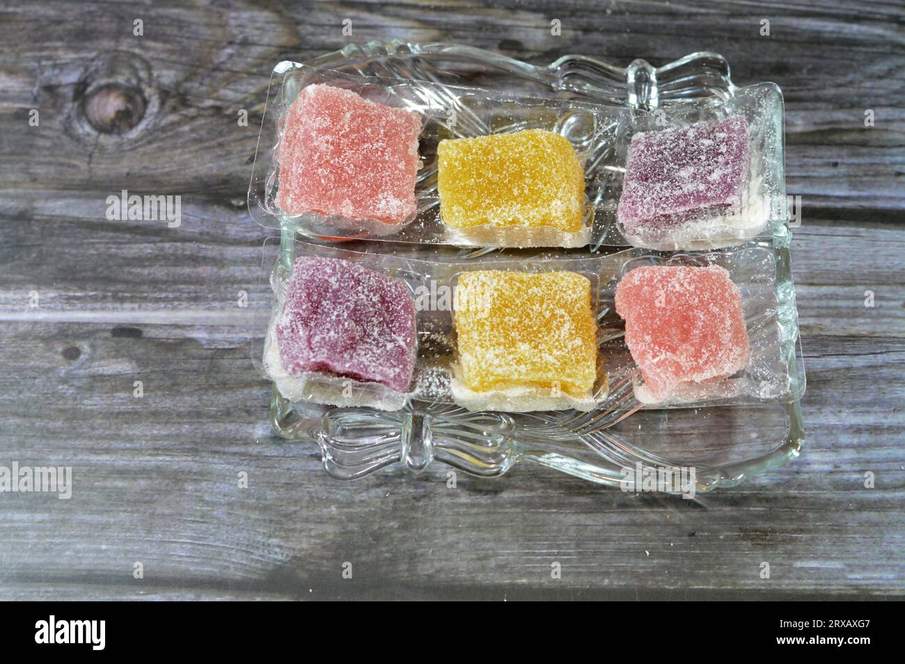 plain jelly colorful taffy candy sweets with flavors covered with sugar, Egyptian cultural