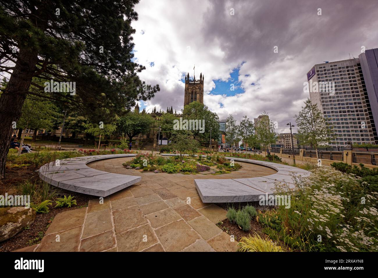 The Glade of Light, Manchester Stock Photo Alamy