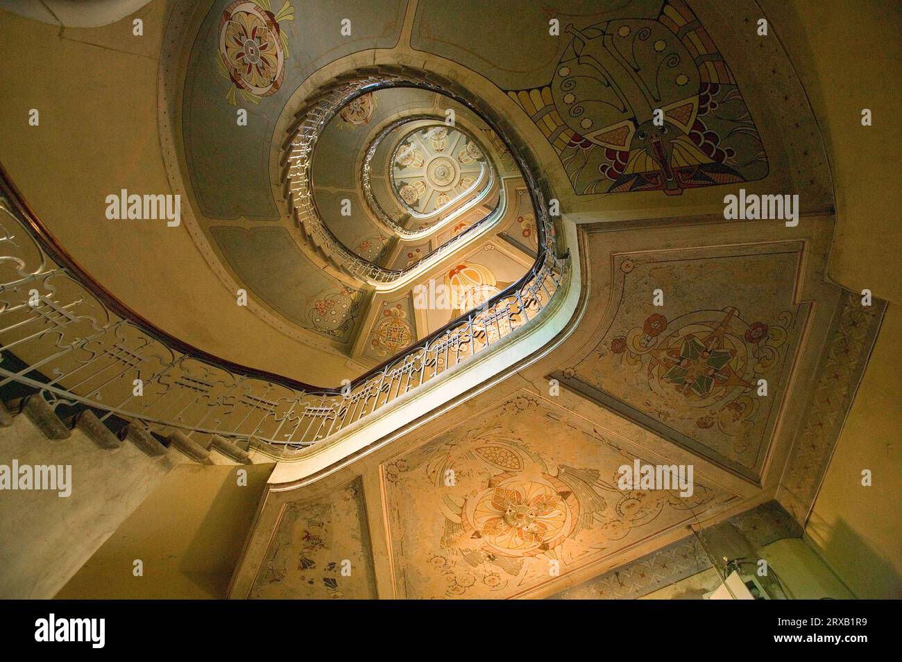 Art Nouveau Staircase in Riga Stock Photo - Alamy