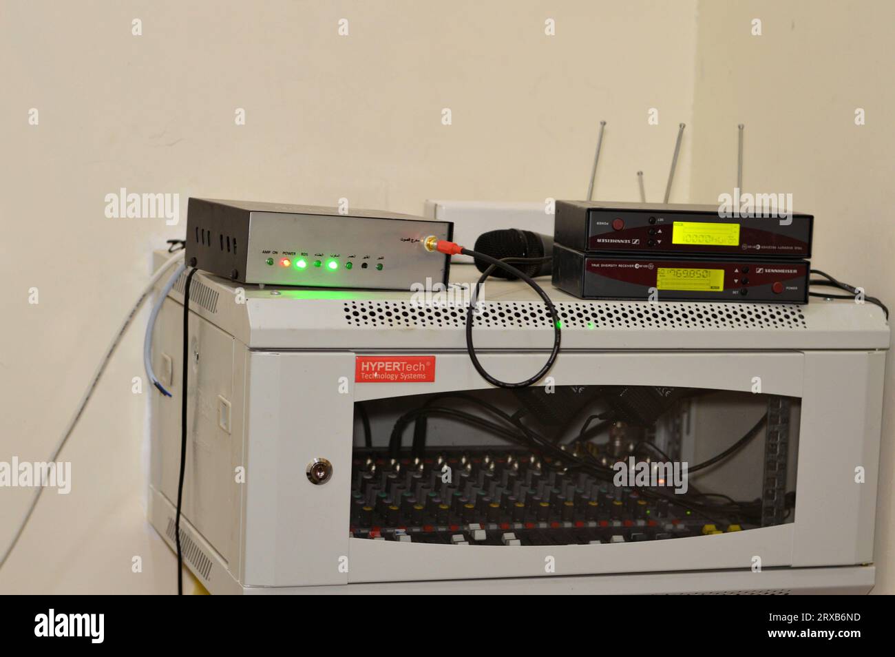 Cairo, Egypt, September 17 2023 Sennheiser wireless system, HyperTech