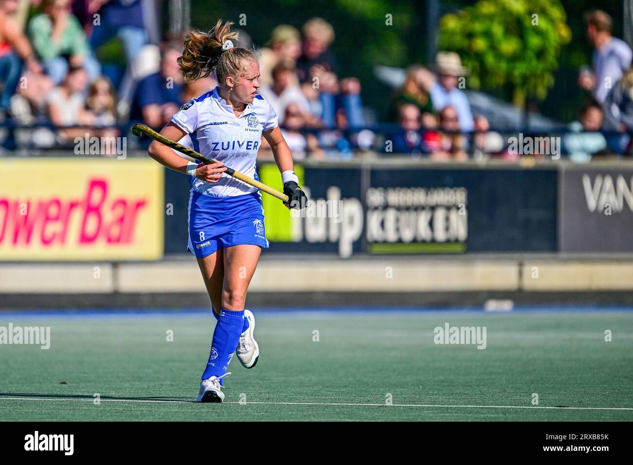 Utrecht, Netherlands. 24th Sep, 2023. UTRECHT, 24-09-2023, Hoofdklasse Tulp  Hockey Dames season 2023-2024. Player Kampong Noor van den Nieuwenhof  during the match Kampong - Oranje-Rood. (Photo by Pro Shots/Sipa USA)  Credit: Sipa