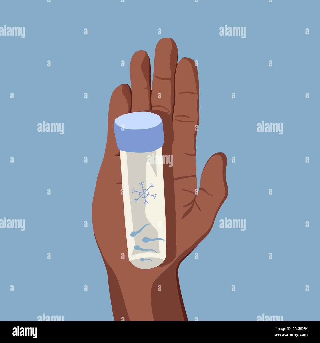 Vector isolated illustration of egg donation. Egg freezing. Surrogate
