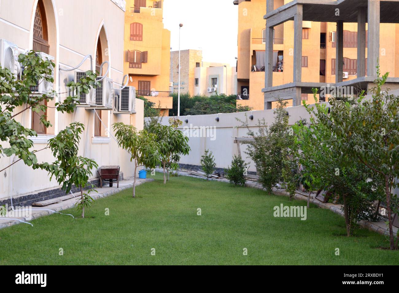 Cairo, Egypt, September 17 2023 The garden and the surroundings of a