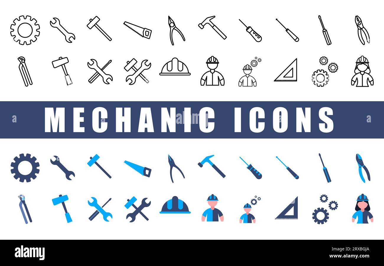 Motor mechanic Stock Vector Images Alamy