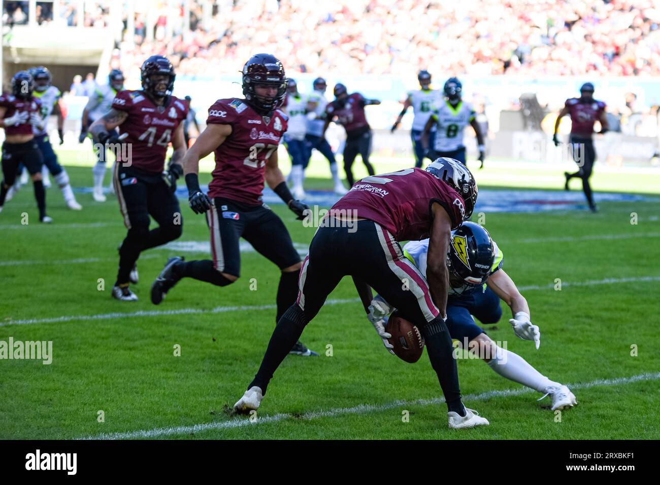 Duisburg, Deutschland. 24th Sep, 2023. ELF, Championship Game 2023