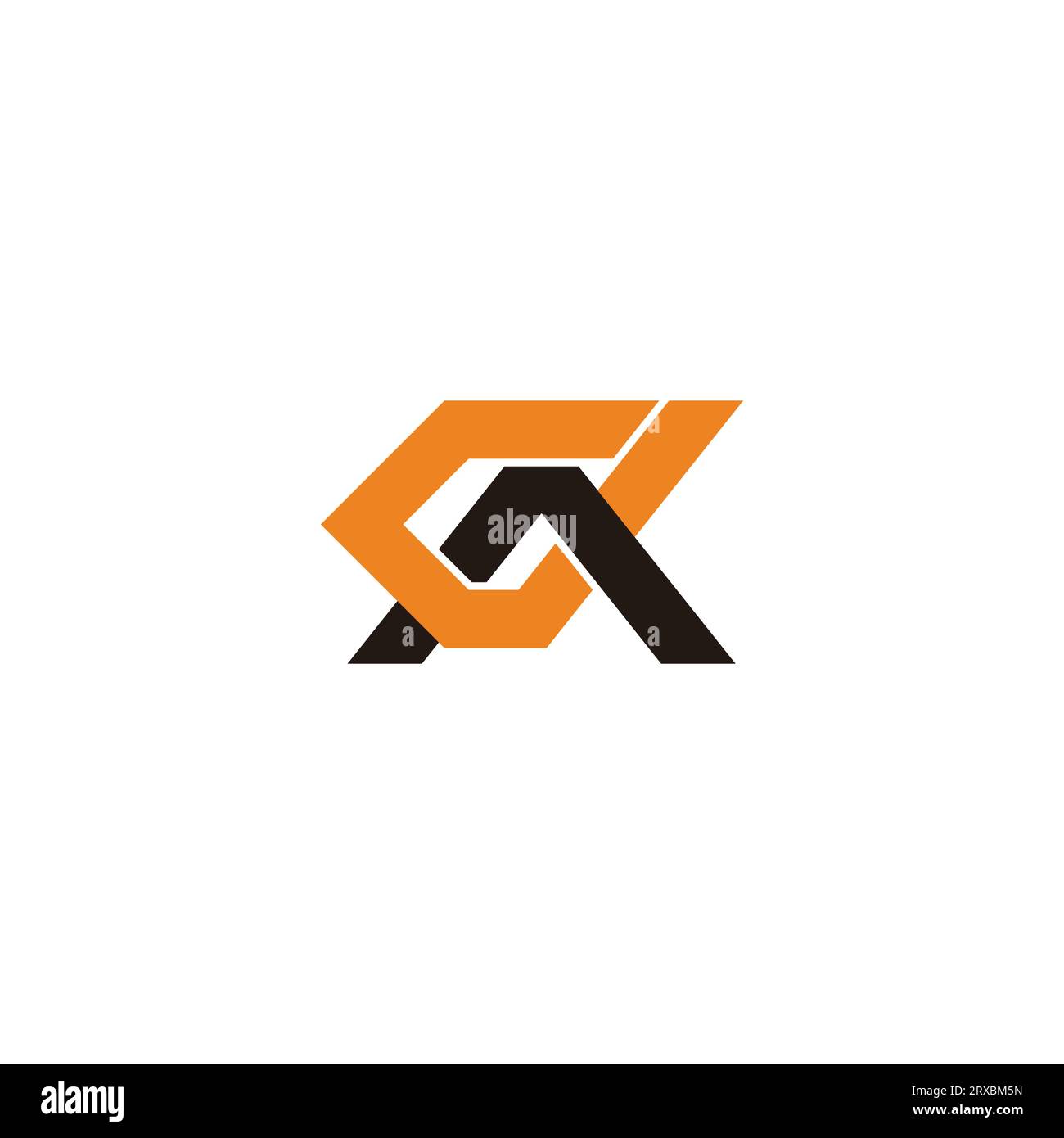 letter cak simple geometric line logo vector Stock Vector Image & Art