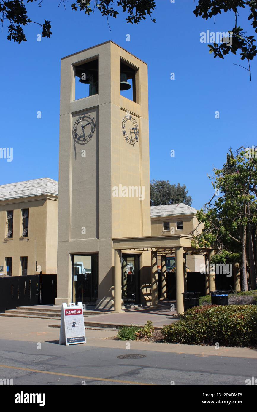 Clock Tower, Stanford University, California Stock Photo